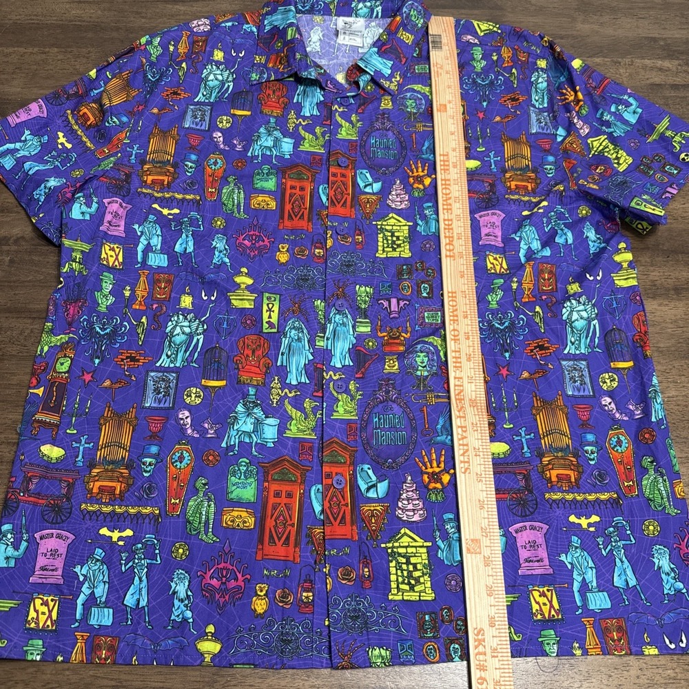 Disney Shirt Mens Imagineering‎ Exclusive Haunted Mansion Hatbox Ghost NWT XL - Picture 7 of 10